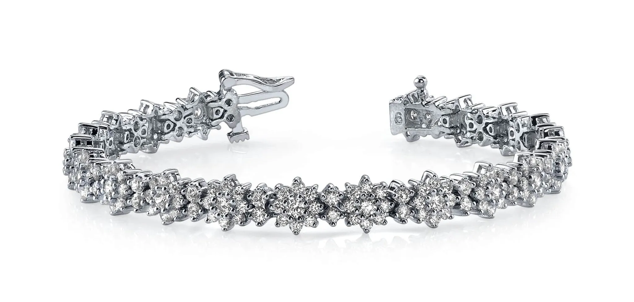 Starburst Red Carpet Bracelet Lab-Grown Diamond with 6.00 ct.(finished) 1.7mm, 2mm, 2.6mm
