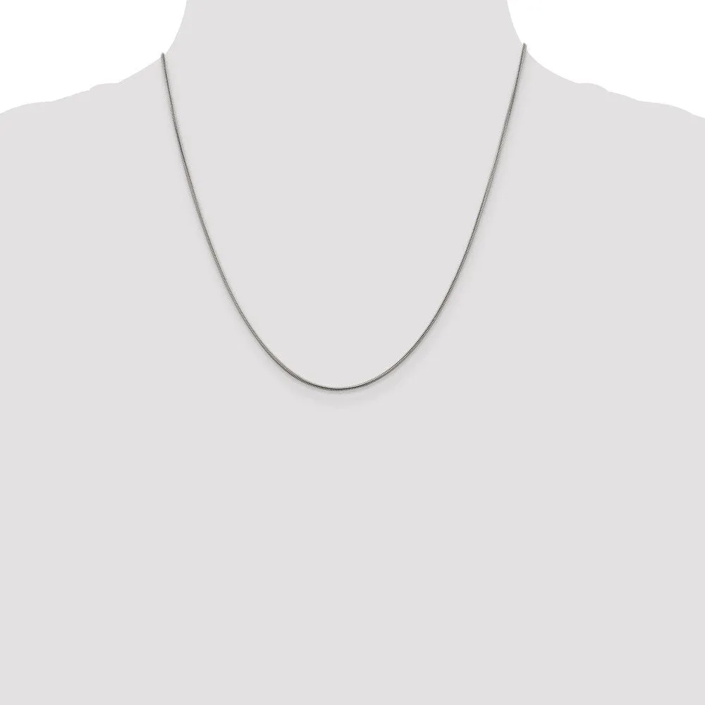 Sterling Silver .8mm Square Snake Chain