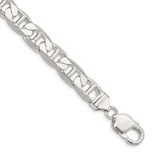 Sterling Silver 9.5mm Flat Anchor Chain