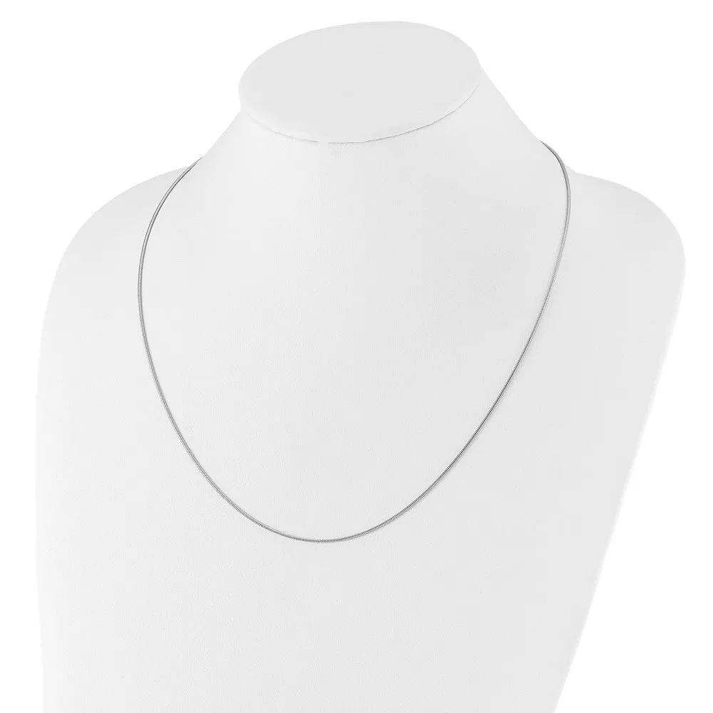 Sterling Silver Adjustable 1.1mm Snake Chain