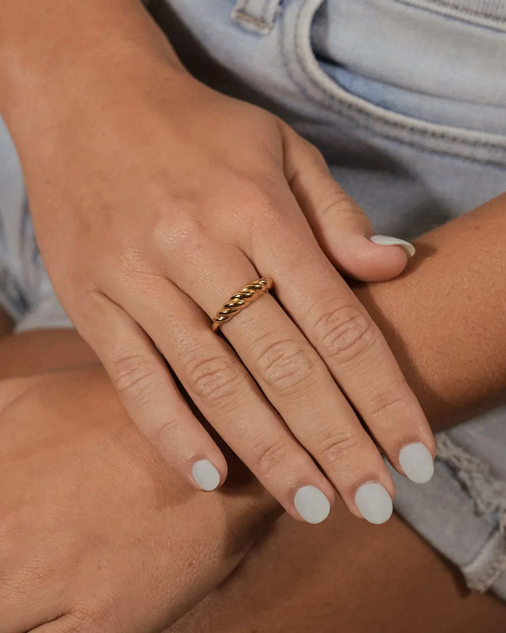 Sterling Silver Graham Twist Band Ring