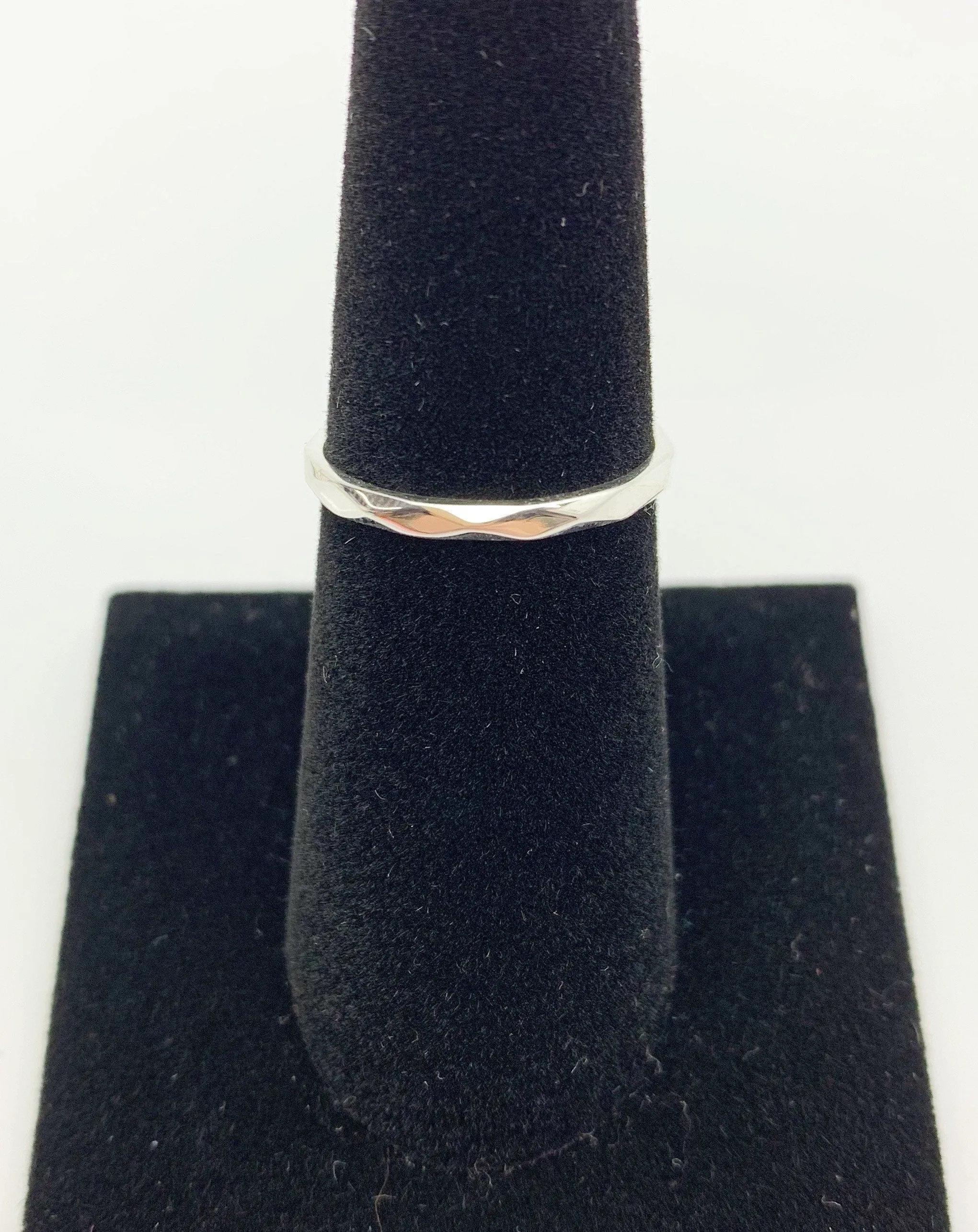 Sterling Silver Hammered Ring