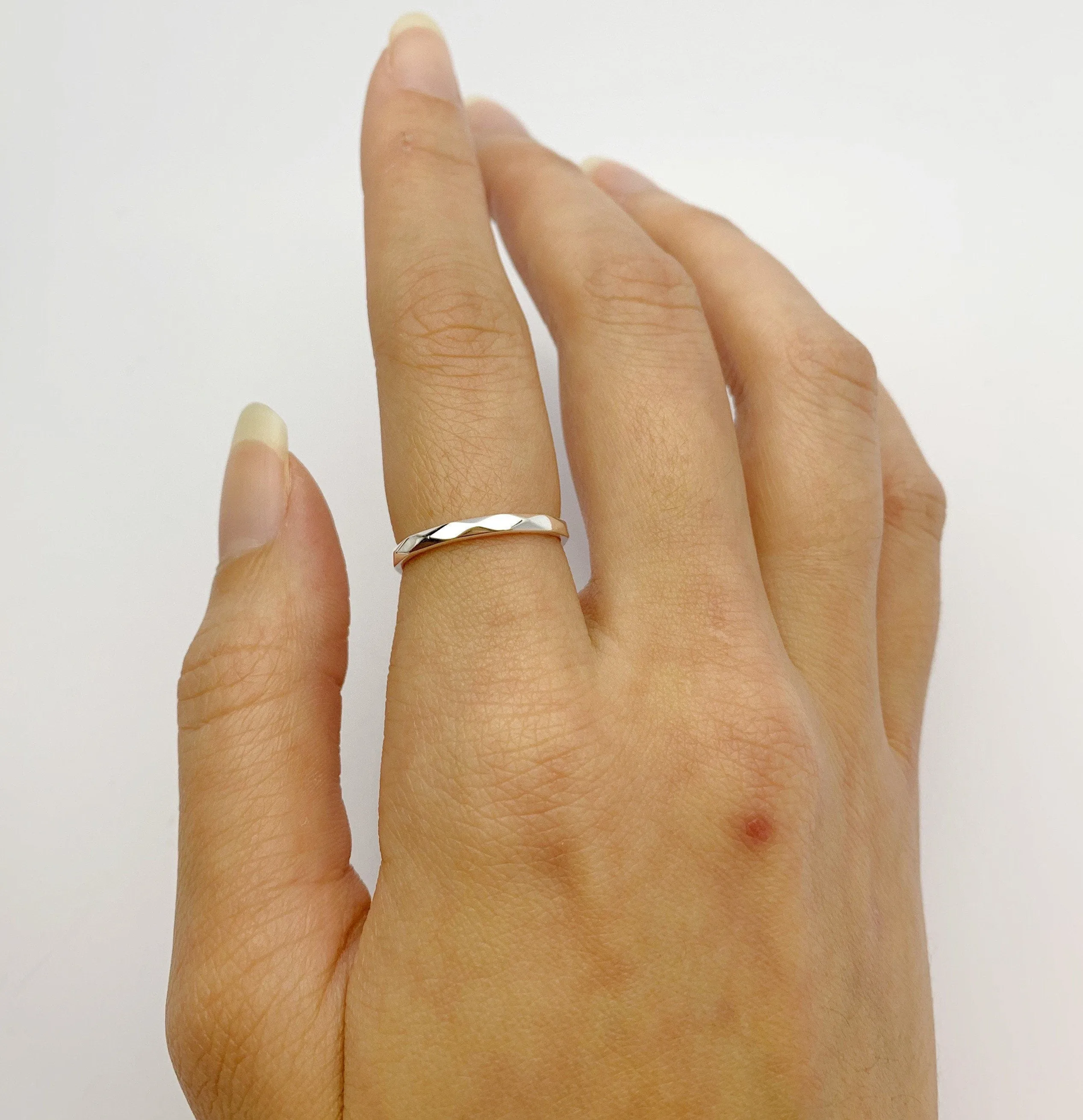 Sterling Silver Hammered Ring