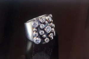Sterling Silver Handcrafted Galaxy Ring