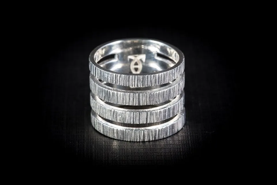 Sterling Silver Handcrafted Stack Ring