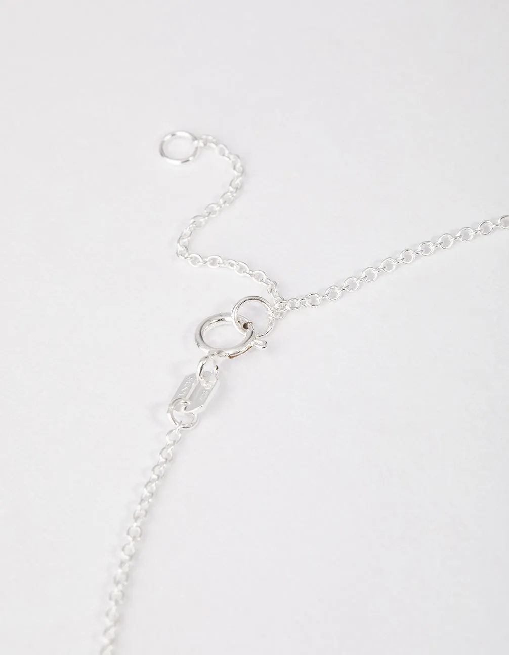 Sterling Silver Pave Cubic Zirconia Heart Necklace