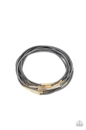 Stretch Your Boundaries  Black Bracelet Paparazzi