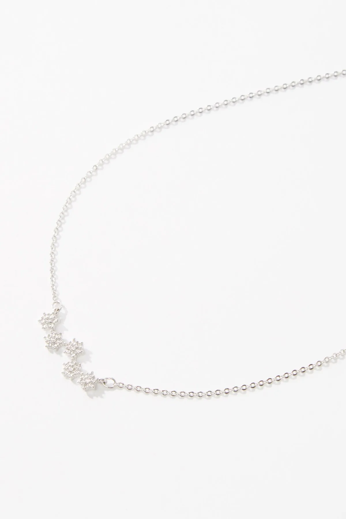 Studded Pendant Necklace with Lobster Clasp