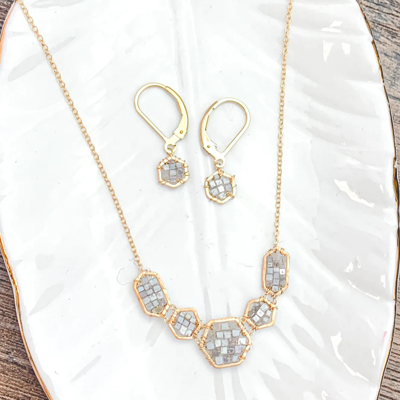 Stunning Raw Platinum Diamonds in Gold Jewelry