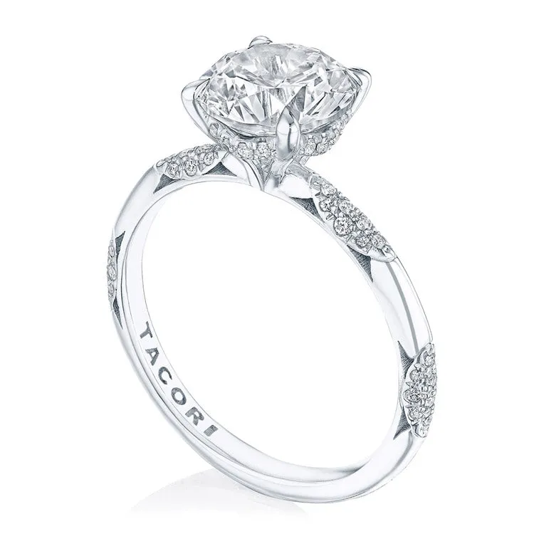 Tacori 18K White Gold Round Solitaire Engagement Ring HT2582RD65