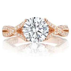 Tacori Twist Pave Diamond Engagement Ring