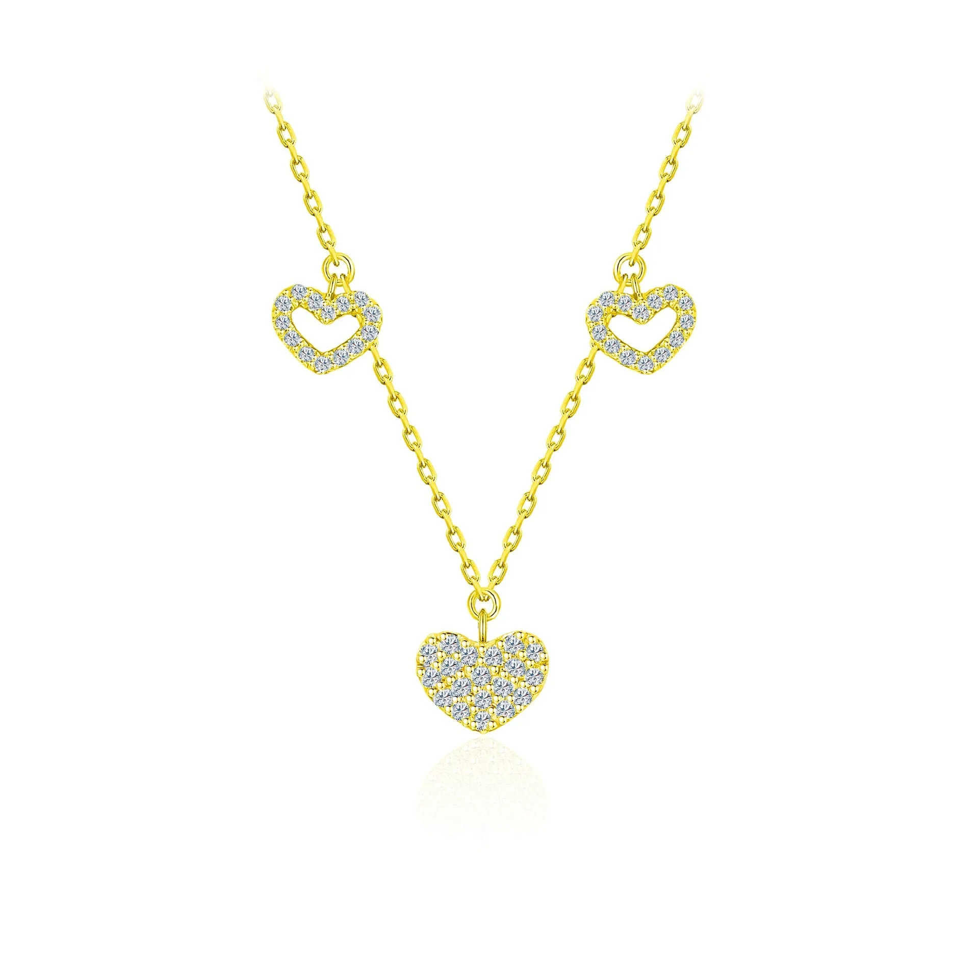 TAKA Jewellery Dainty Diamond Necklace 9K Gold