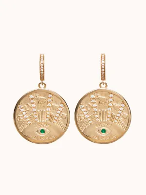 Talisman Coin Earrings