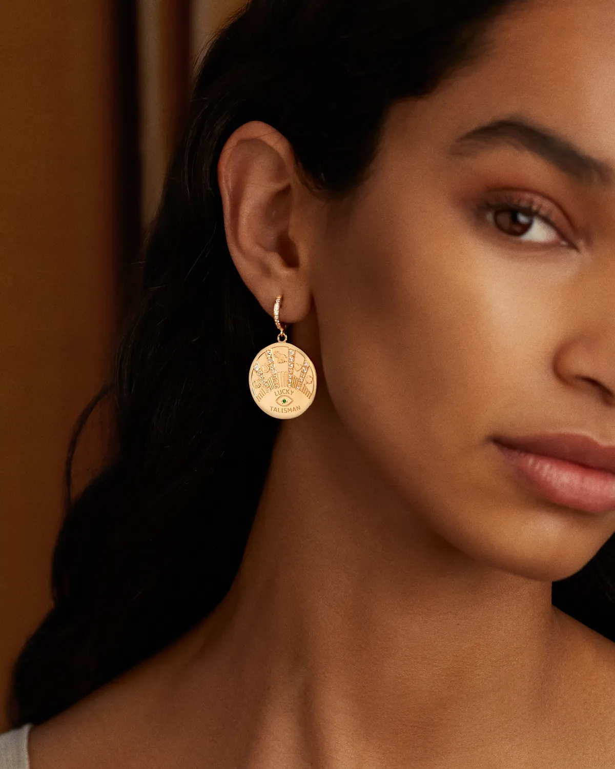Talisman Coin Earrings