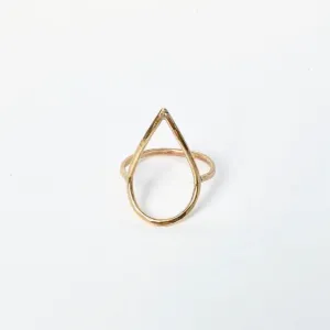 Tear Drop Ring in 14k Gold Fill - Lou Jewels