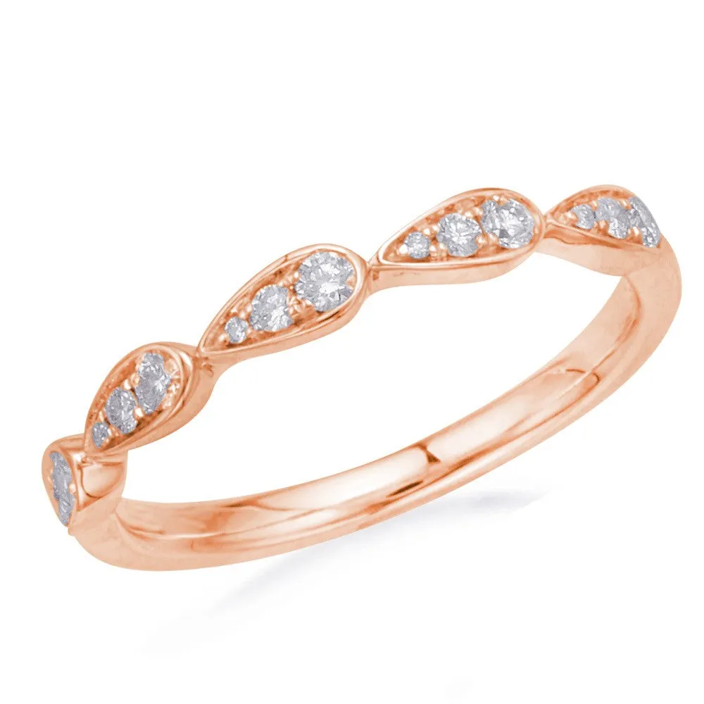 Tear Drop Stackable Diamond Band