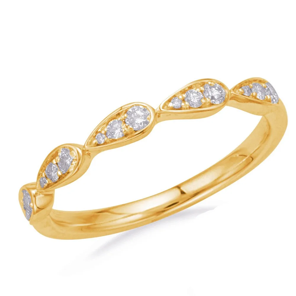 Tear Drop Stackable Diamond Band