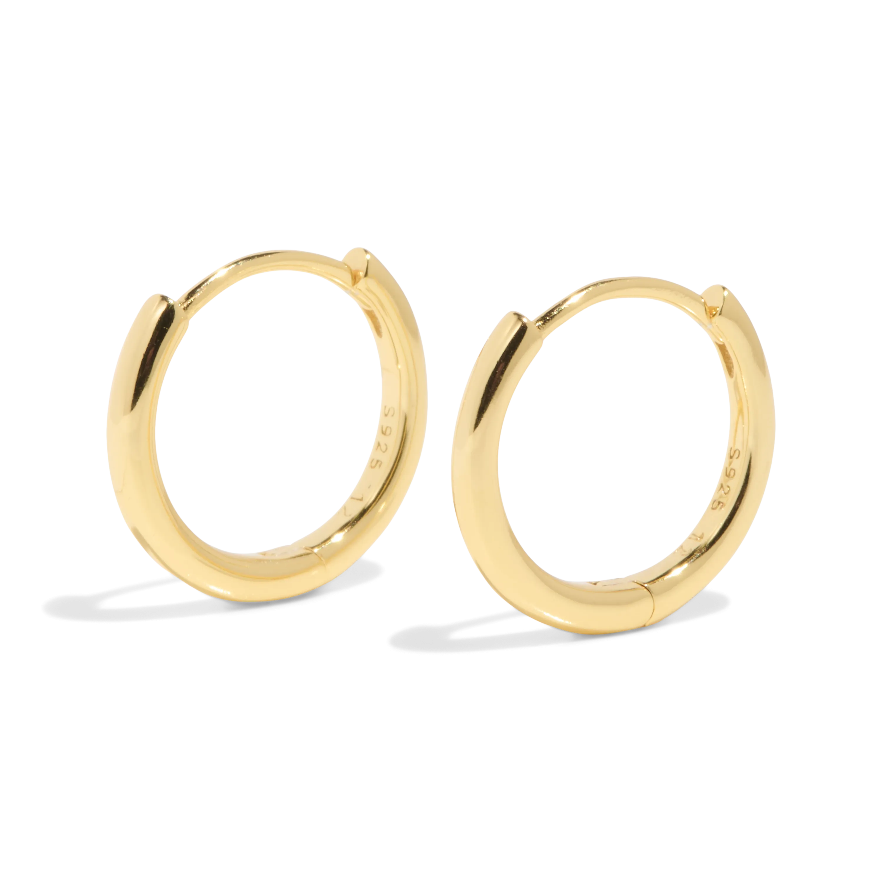 THE BASE HOOP LARGE - 18k gold vermeil