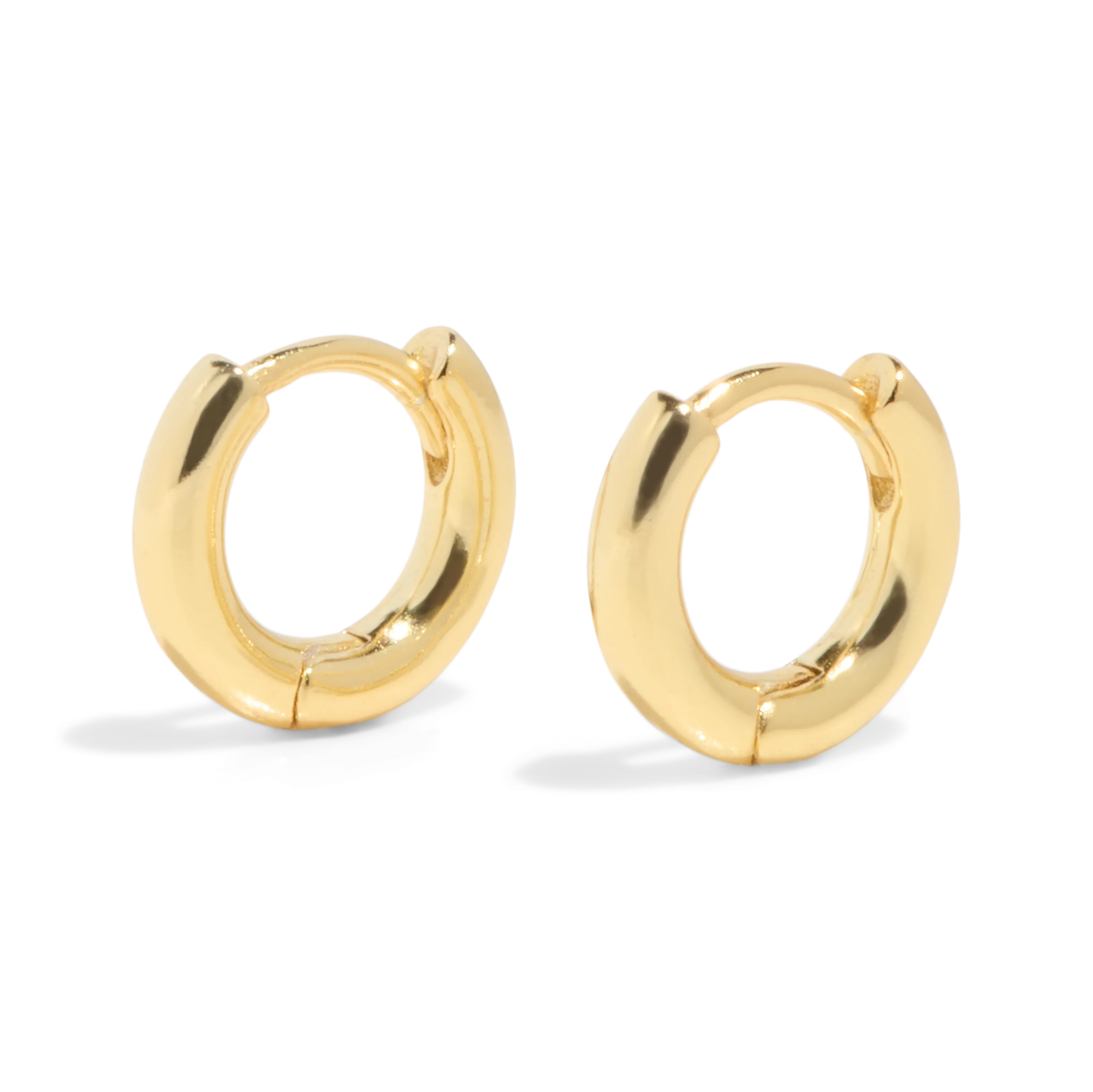 THE BASE HOOP SMALL - solid gold