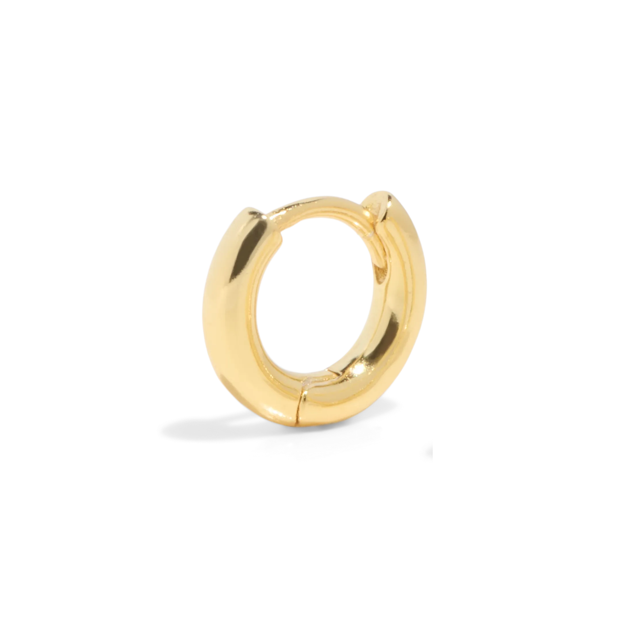 THE BASE HOOP SMALL - solid gold