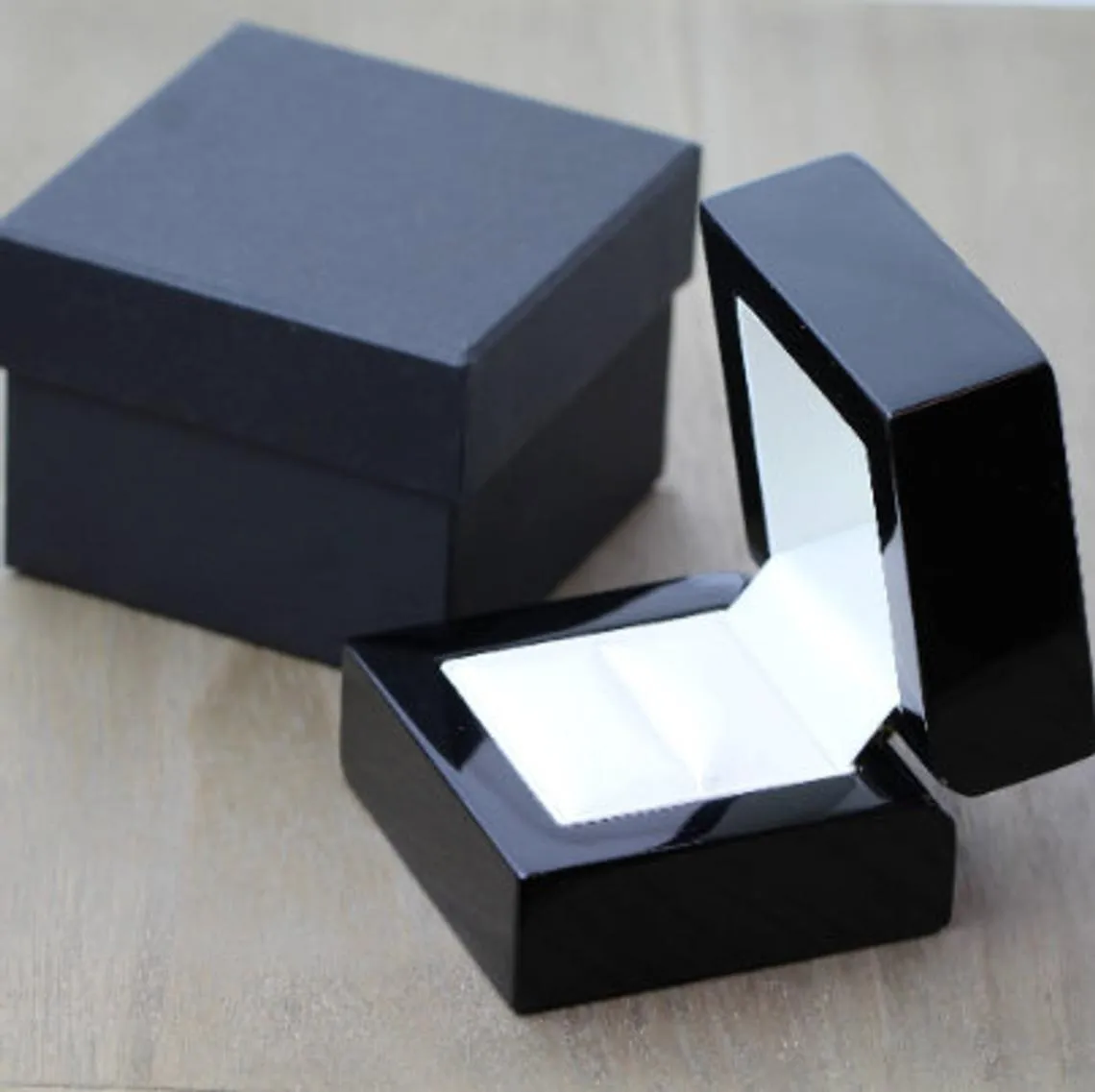 The Meteor Shower - Hammered & Brushed Black Zirconium Wedding Ring  Band 6mm or 7mm