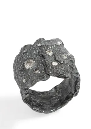 The Mystic Ring Blackened Sterling Silver