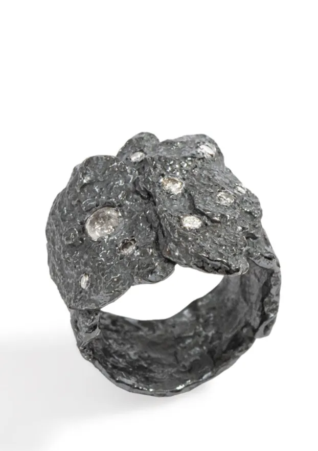The Mystic Ring Blackened Sterling Silver