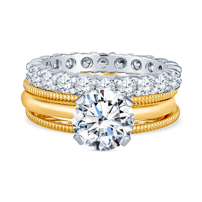Thin Solitaire Engagement Rings