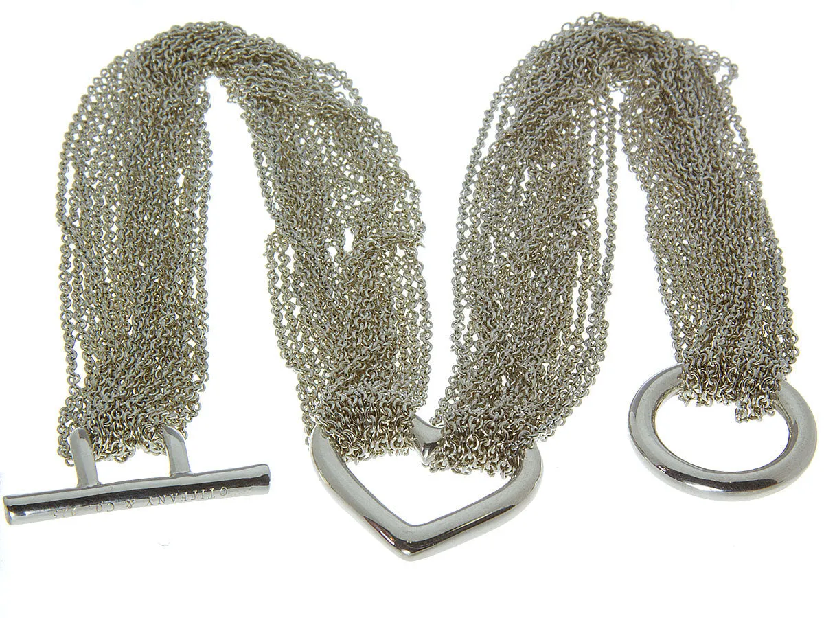 Tiffany & Co. Multi-Strand Heart Chain Necklace