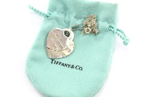 Tiffany & Co Sterling Silver I LOVE YOU LET ME COUNT Double Heart Tag Necklace