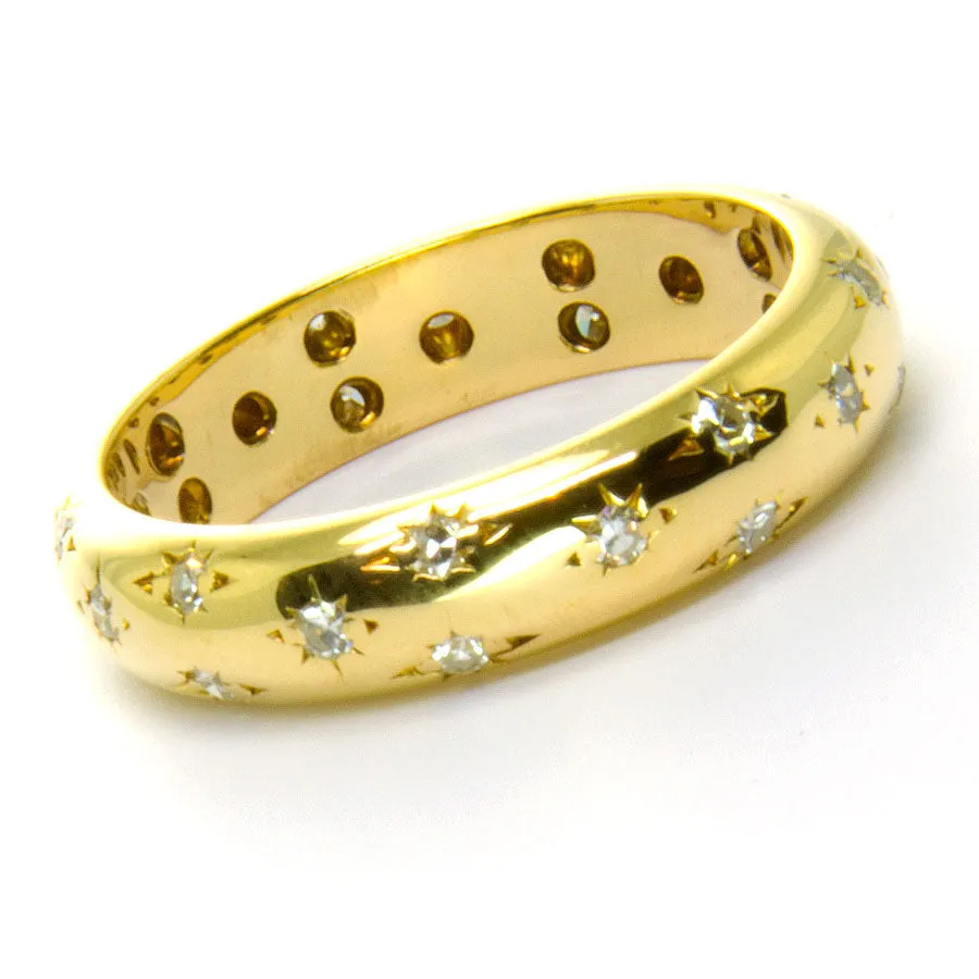 Tiffany Etoile Style Diamond Wedding Band