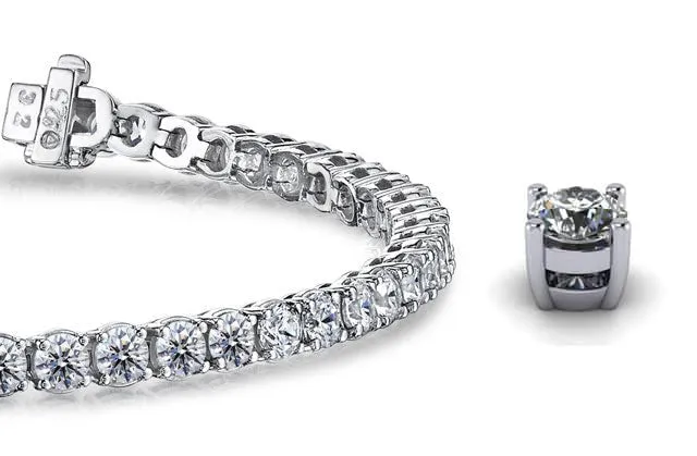 Timeless Dreams Lab-Grown Diamond Tennis Bracelet with 21.75 ct.(finished) 5.7mm