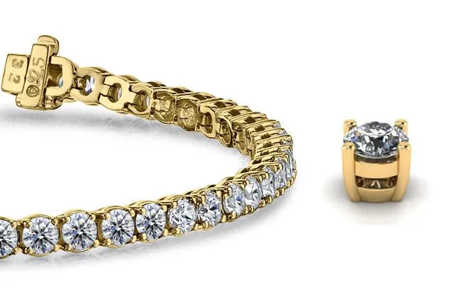 Timeless Dreams Lab-Grown Diamond Tennis Bracelet with 21.75 ct.(finished) 5.7mm