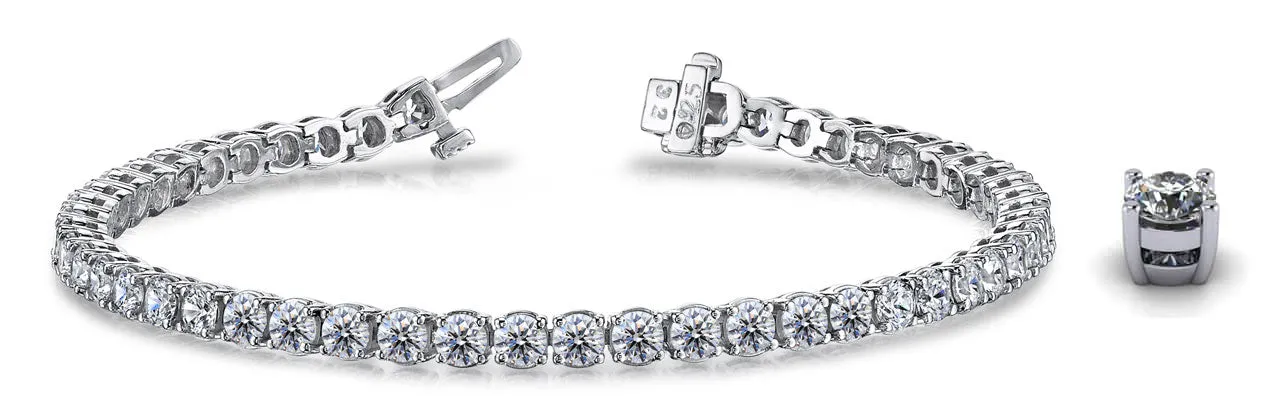 Timeless Dreams Lab-Grown Diamond Tennis Bracelet with 21.75 ct.(finished) 5.7mm