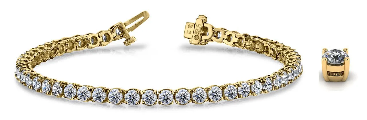 Timeless Dreams Lab-Grown Diamond Tennis Bracelet with 21.75 ct.(finished) 5.7mm