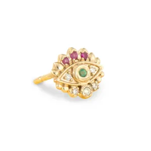 Tiny Evil Eye Stud Earring