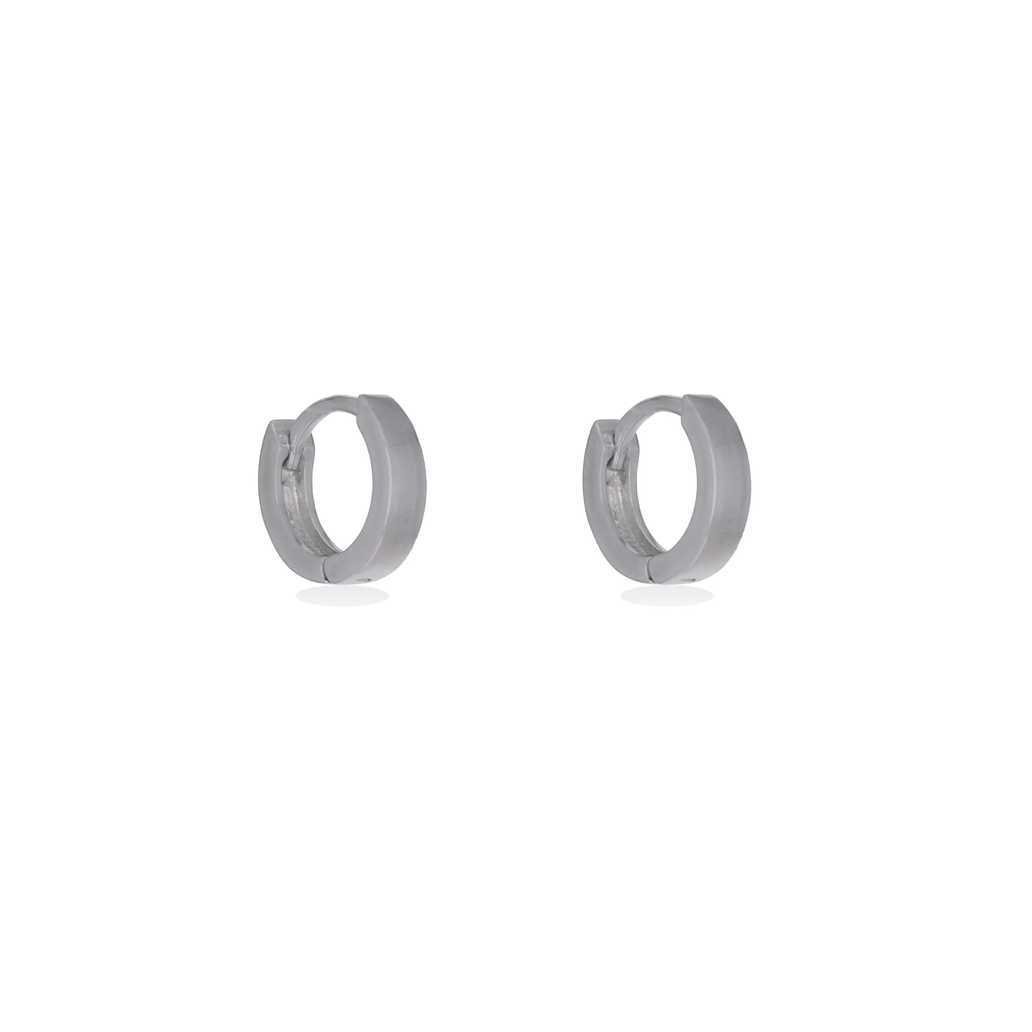 Tiny Plain Huggie Hoop Earrings