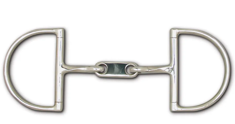 Toklat Stainless Steel Slow Twist Dr. Bristol Snaffle Hunt Dee - 3 3/4" Rings