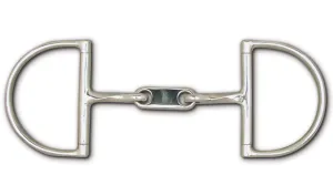 Toklat Stainless Steel Slow Twist Dr. Bristol Snaffle Hunt Dee - 3 3/4" Rings