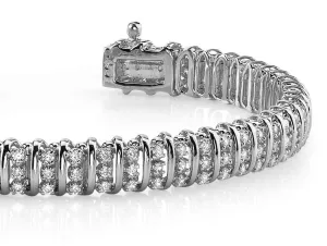 Triple Illusion Lab-Grown Diamond Bracelet with 2.97 ct.(finished) 1.5mm