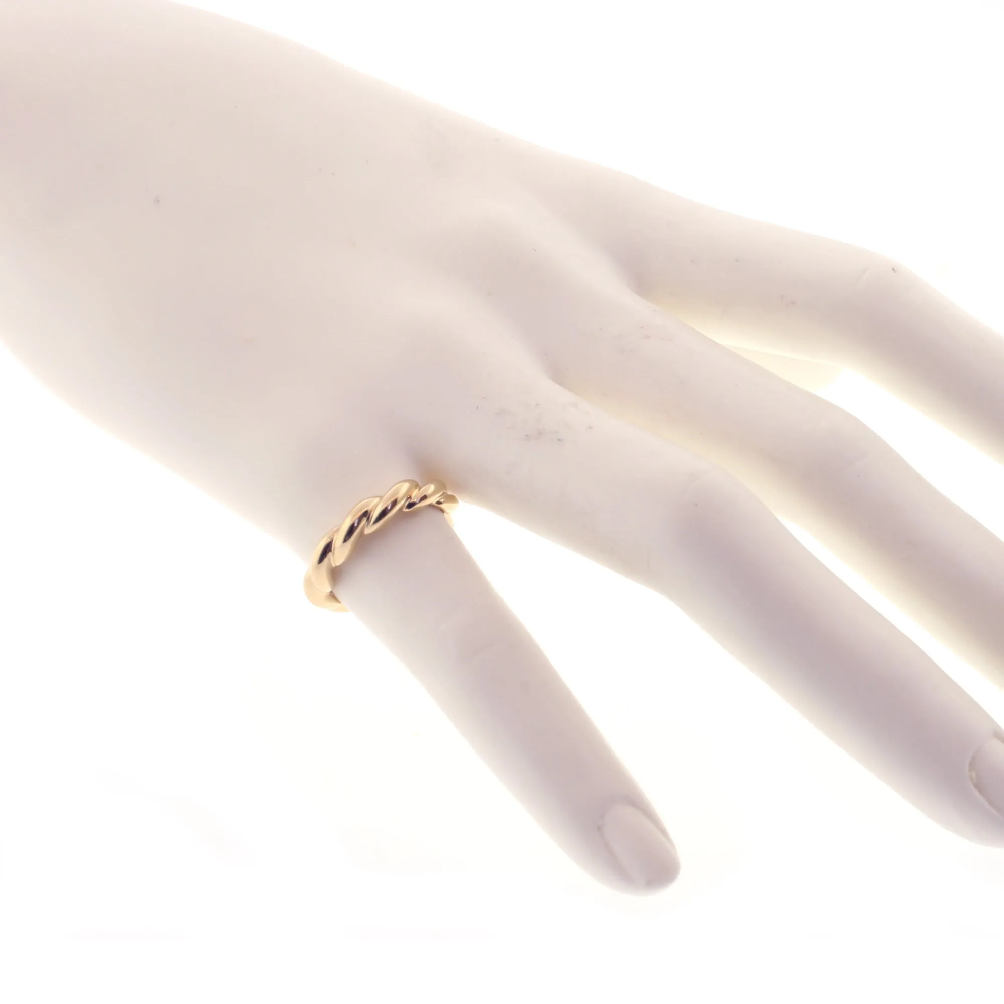 Twist 18k gold ring
