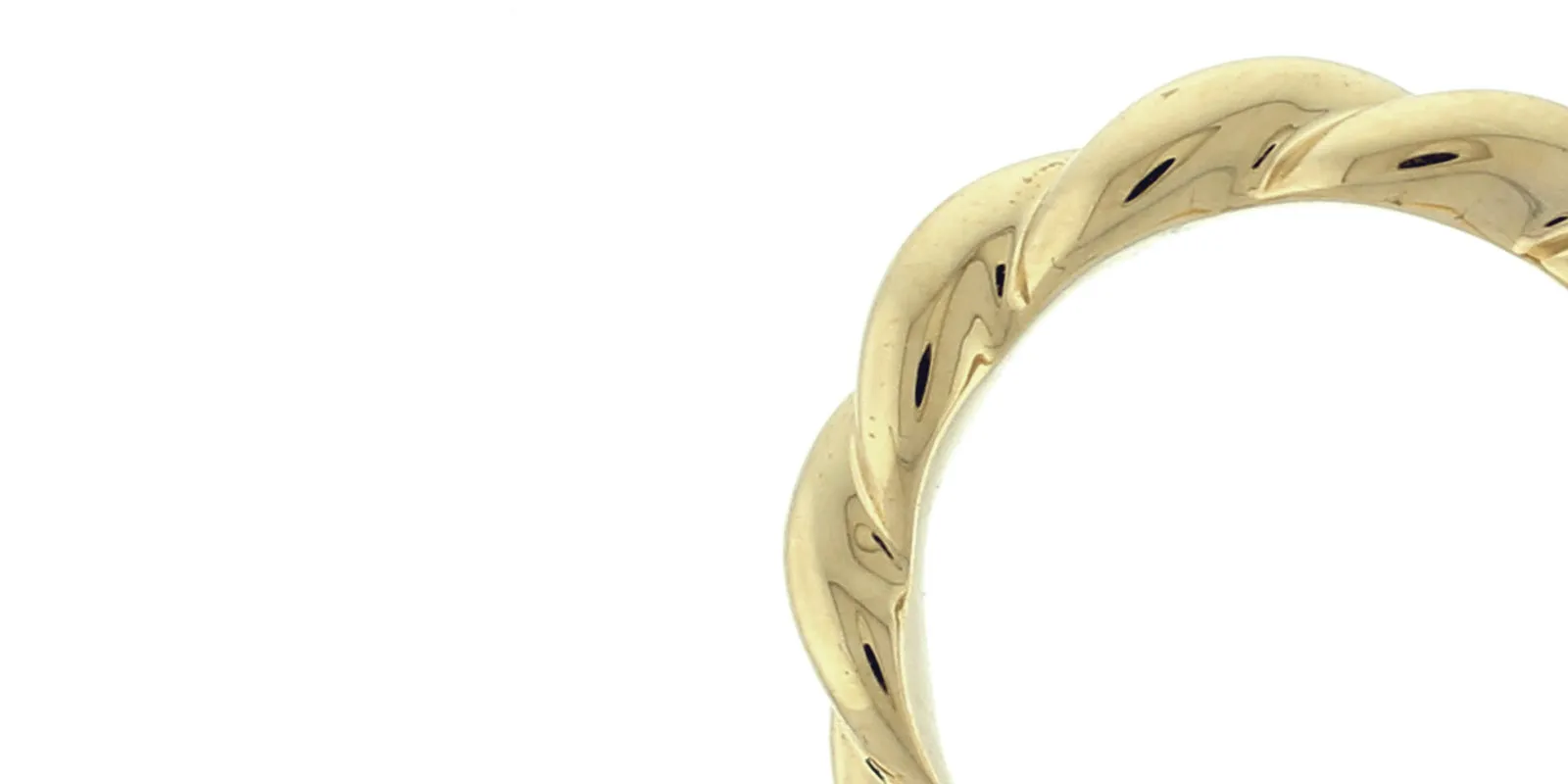 Twist 18k gold ring