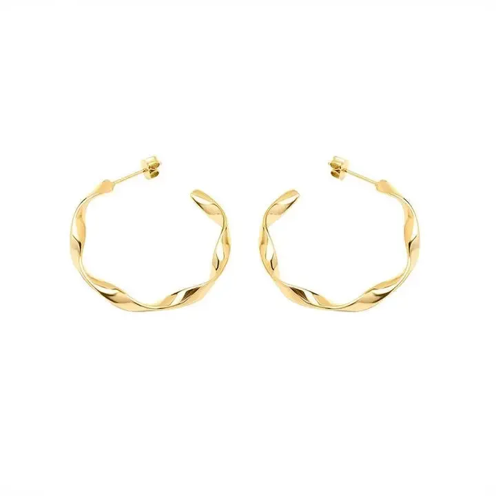Twisted Hoop Earring