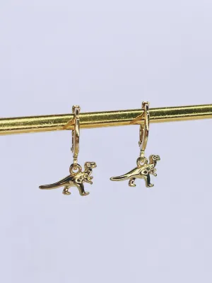 Tyrannosaurus Rex Dino Huggie Earrings