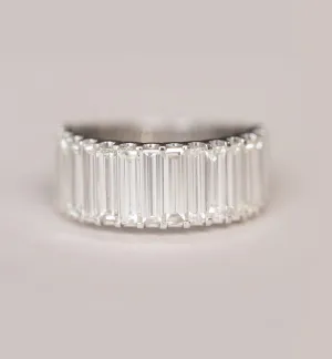 Ultra Long Baguette Diamond Band