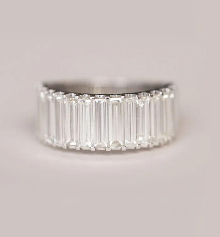 Ultra Long Baguette Diamond Band