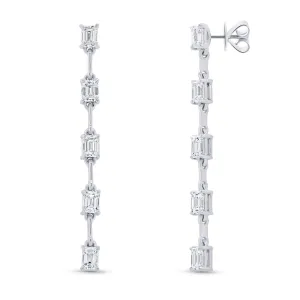 Uneek Earring 18K White Gold Emerald ER3011U