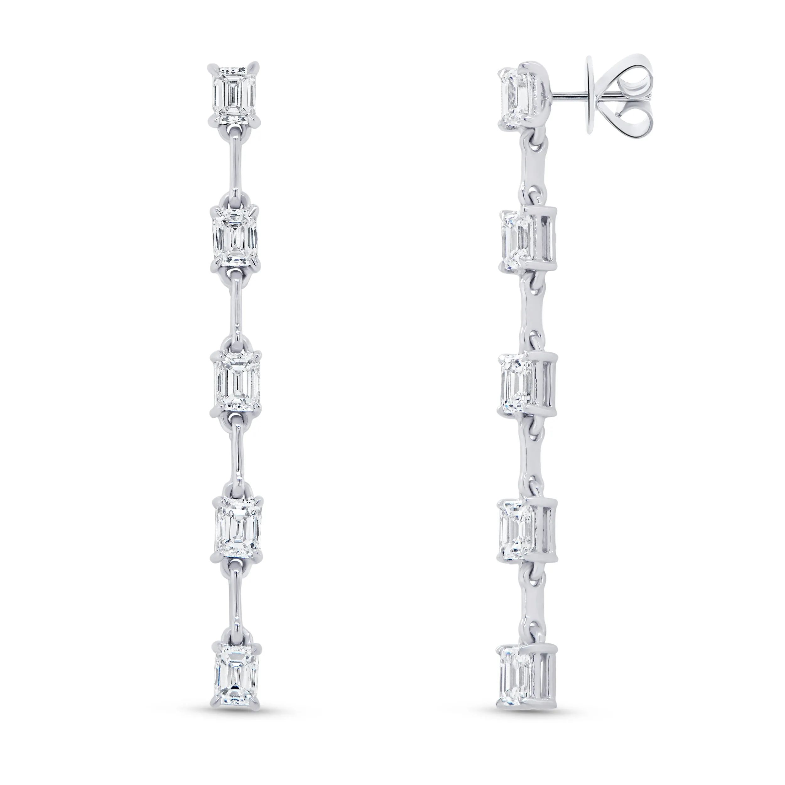 Uneek Earring 18K White Gold Emerald ER3011U