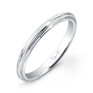 Uneek Wedding Band Ring 14K White Gold UWBS019