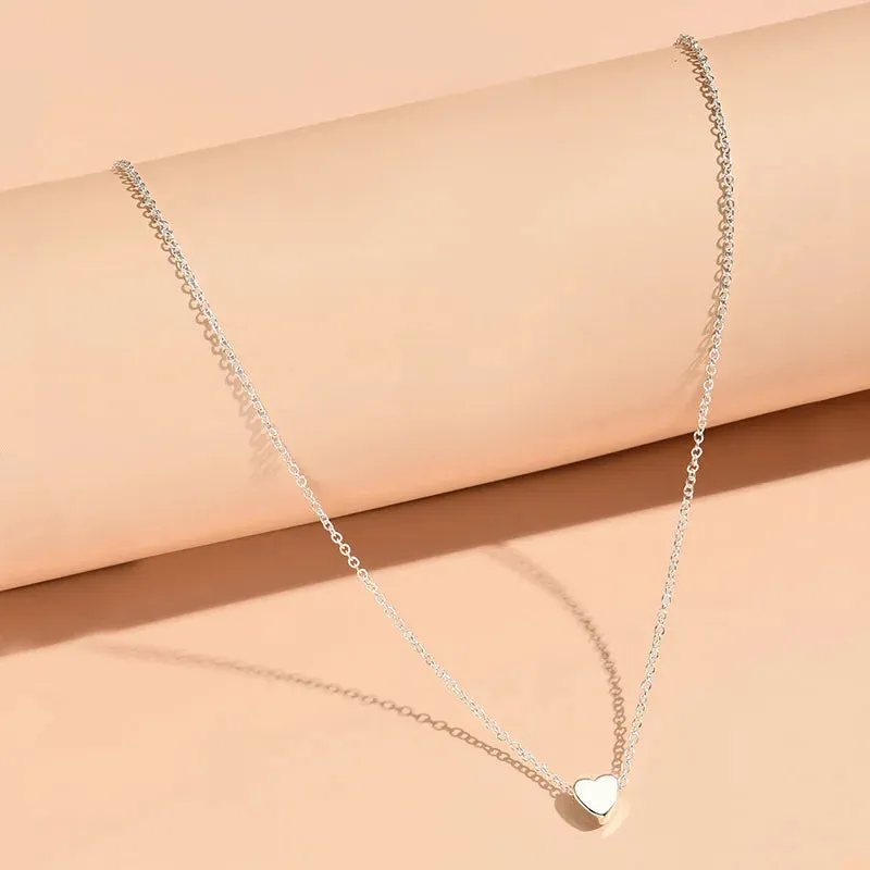 Unique Double Layer Black Love Heart Neckaces Women Exquisite Light Luxury Zircon Necklace Jewelry Party Gifts